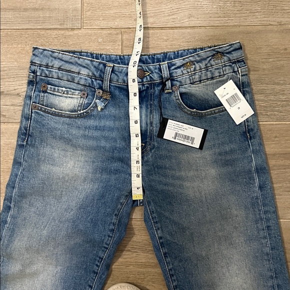 NWT R13 Boy Straight with Rips - Picture 6 of 14